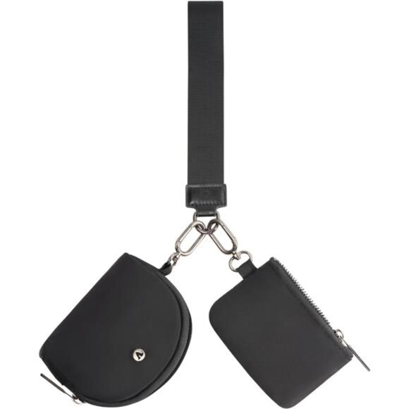 Women Keychain Wristlet Wallet Mini Zip Pouch Card Holder Coin Purse Travel - Picture 7 of 8